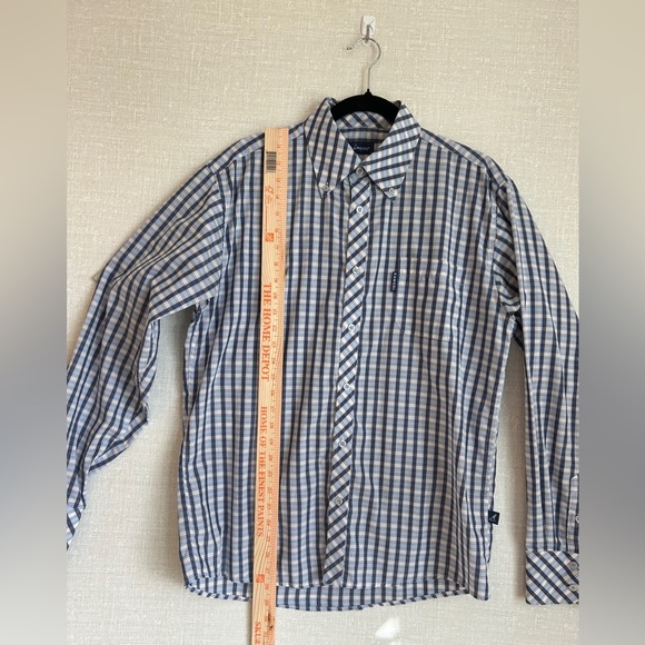 Kangol Mens Button Down Plaid Long Sleeve Shirt UK Size Medium - Picture 13 of 13